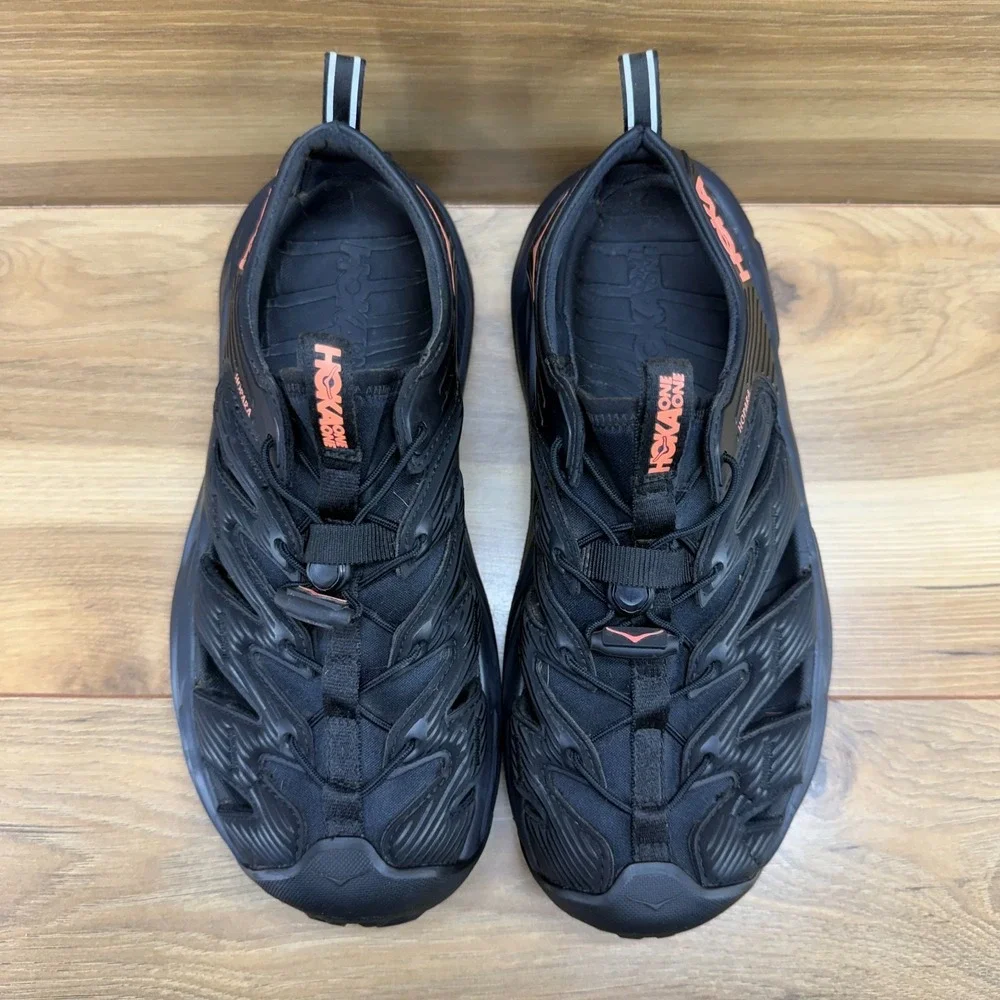 HOKA One One Hopara Sandals Womens 8.5 Black Outdoor Sport Comfort Walking